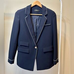 Navy Blazer Women w Pockets Size M
